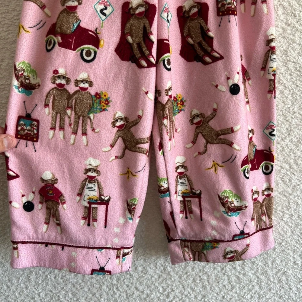 Nick‎ & Nora Kids Toddler Silly Sock Monkey Bowling Pajama Pants Size 2T